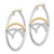 Image of 31mm Sterling Silver w/Gold-plated Polished Twisted Hoop Earrings