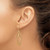 Image of 44mm 10k Yellow Gold Polished and Textured Twisted Dangle Earrings