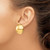 Image of 24mm 14K Yellow Gold Omega Clip 24mm Half Ball Non-pierced Earrings