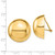 Image of 24mm 14K Yellow Gold Omega Clip 24mm Half Ball Non-pierced Earrings