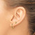 Image of 14K Yellow Gold Polished 4mm Ball and Twisted Hoop Earrings Set Image of 14K Yellow Gold Polished 4mm Ball and Twisted Hoop Earrings Set