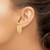 Image of 21mm 14K Yellow Gold Polished Button Non-pierced Omega Back Earrings