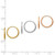 Image of 14k Multi-tone Gold 1.25mm Diamond-cut Endless Hoop Earrings Set