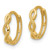 Image of 12mm 14K Yellow Gold Polished and Textured Braided Hinged Hoop Earrings