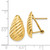 Image of 20mm 14K Yellow Gold Polished Diagonal Teardrop Omega Back Post Earrings