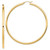 Image of 71.5mm 14K Yellow Gold Polished 3x70mm Lightweight Round Tube Hoop Earrings