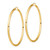 Image of 84.75mm 14K Yellow Gold Polished 4x80mm Lightweight Round Tube Hoop Earrings