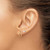 Image of 14K Yellow Gold Polished CZ Studs and Small Endless Hoop Earrings Set
