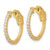 Image of 17.8mm 14K Yellow Gold .40ct 26-1.5mm Round Hoop w/ Safety Clasp Diamond Earrings