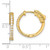 Image of 17.8mm 14K Yellow Gold .40ct 26-1.5mm Round Hoop w/ Safety Clasp Diamond Earrings