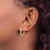 Image of 12.1mm 14K Yellow Gold .44ct 22-1.7mm Round Hoop w/ Safety Clasp Diamond Earrings
