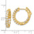 Image of 17.1mm 14K Yellow Gold 1.2ct 24-2.3mm Round Hoop w/ Safety Clasp Diamond Earrings