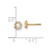 Image of 5.3mm 14K Yellow Gold Polished CZ and Created Opal Circle Screwback Post Earrings
