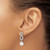 Image of 26mm 14K White Gold 7-8mm White Cultured Akoya Pearl and .40ctw Diamond Infinity Post Earrings