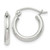 Image of 14mm Sterling Silver 2mm Round Hoop Earrings QE4375SP