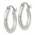 Image of 17mm Sterling Silver 2mm Round Hoop Earrings QE797SP