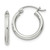 Image of 17mm Sterling Silver 2mm Round Hoop Earrings QE797SP