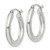 Image of 21mm Sterling Silver 3mm Round Hoop Earrings QE807SP
