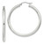 Image of 42mm Sterling Silver 3mm Round Hoop Earrings QE811SP Image of 42mm Sterling Silver 3mm Round Hoop Earrings QE811SP