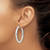 Image of 42mm Sterling Silver 4mm Round Hoop Earrings QE817SP