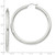 Image of 58mm Sterling Silver 4mm Round Hoop Earrings QE819SP