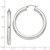 Image of 46mm Sterling Silver 5mm Round Hoop Earrings QE4409SP