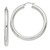 Image of 52mm Sterling Silver 5mm Round Hoop Earrings QE822SP