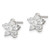 Image of 10mm Sterling Silver CZ Flower Post Earrings QE4952 Image of 10mm Sterling Silver CZ Flower Post Earrings QE4952