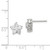 Image of 10mm Sterling Silver CZ Flower Post Earrings QE4952 Image of 10mm Sterling Silver CZ Flower Post Earrings QE4952
