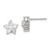 Image of 10mm Sterling Silver CZ Flower Post Earrings QE4952 Image of 10mm Sterling Silver CZ Flower Post Earrings QE4952