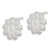 Image of Sterling Silver CZ Flower Post Earrings QE14609