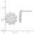 Image of Sterling Silver CZ Flower Post Earrings QE14609