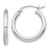 Image of 22mm Sterling Silver 2.5mm Round Hoop Earrings QE4384SP