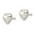Image of 6.65mm Sterling Silver Polished Heart Post Earrings QE16420