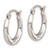 Image of 14mm Sterling Silver Rhodium-plated Hoop Earrings QE8383