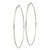 Image of 82mm Sterling Silver 2mm Diamond-cut Hoop Earrings QE4471SP