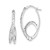Image of 31mm Sterling Silver Stellux Crystal Hoop Earrings QE9500