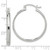 Image of 34.5mm Sterling Silver Polished Textured Hoop Earrings QE16782