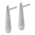 Image of Sterling Silver Polished CZ Teardrop Post Earrings QE17045