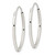 Image of 25.9mm Sterling Silver Polished Endless Oval Hoop Earrings QE15824