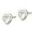 Image of 7.58mm Sterling Silver Polished Puffed Heart Post Earrings QE16424