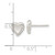Image of 7.58mm Sterling Silver Polished Puffed Heart Post Earrings QE16424