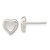 Image of 7.58mm Sterling Silver Polished Puffed Heart Post Earrings QE16424