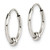 13.13mm Sterling Silver Antiqued Beaded Endless Hoop Earrings QE14206
