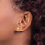 Image of Sterling Silver Gold-tone Polished Cross Post Earrings QE16571GP