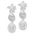 Image of 35.5mm Sterling Silver Polished Sea Life Dangle Post Earrings QE15474