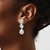 Image of 35.5mm Sterling Silver Polished Sea Life Dangle Post Earrings QE15474