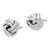 Image of 10mm Sterling Silver Rhodium-plated Post Love Knot Earrings QE16416
