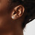 Image of 5.25mm Sterling Silver Rhodium-plated Polished CZ Post Earrings QE15715