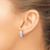 Image of 14.4mm Sterling Silver Rhodium-plated Polished CZ Post Earrings QE17147